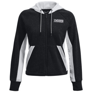 Női pulóver Under Armour Rival + FZ Hoodie fekete