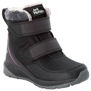 Jack Wolfskin Polar Wolf Texapore Mid Vc K gyerek cipő fekete/rózsaszín