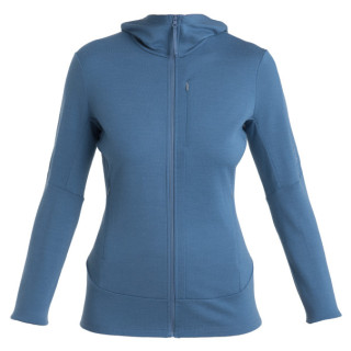 Icebreaker Women Merino 260 Quantum IV LS Zip Hoodie női funkcionális pulóver kék