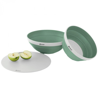 Outwell Collaps Bowl & Colander Set tál és szűrő szett sötétzöld