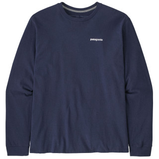 Patagonia P-6 Logo Responsibili Tee LS férfi póló sötétkék