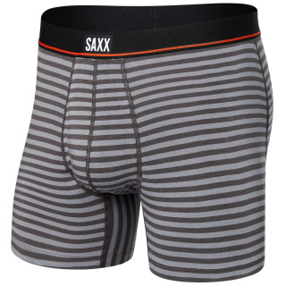 Saxx Non-Stop Stretch Cotton Boxer Brief Fly boxeralsó szürke