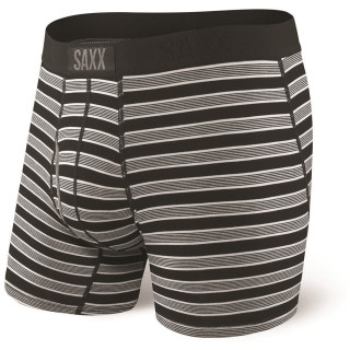 Boxeralsó Saxx Ultra Boxer Fly Back Crew Stripe fekete/szürke