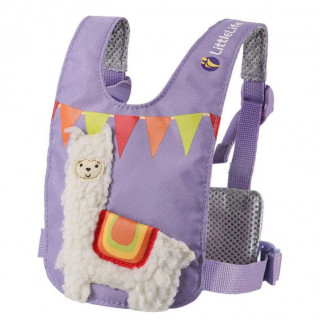 Biztonsági gyerekpóráz LittleLife Toddler Reins Llama lila