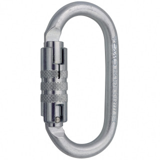 Karabiner Camp Steel Oval Pro 2Lock ezüst