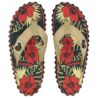 Gumbies Islander Denim Hibiscus női flip-flop kék/piros