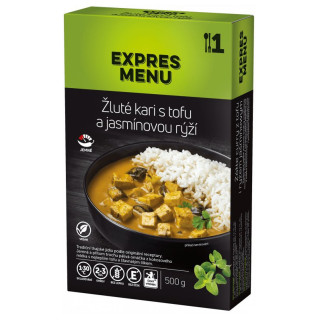 Expres menu Žluté kari s tofu a jasmínovou rýží 500g készétel