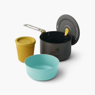 Sea to Summit Frontier UL One Pot Cook Set 1P 3 Piece 1.3L edénykészlet kék/sárga