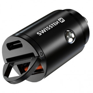 Swissten Car Charger 30W autós adapter fekete