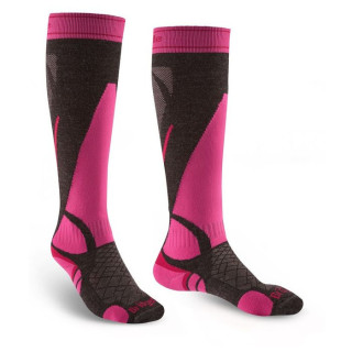 Bridgedale Ski Lightweight Women's női térdzokni szürke/rózsaszín graphite/pink/388