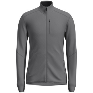 Icebreaker M Descender LS Zip férfi pulóver szürke/fekete Jet Heather/Black