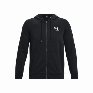 Under Armour Essential Fleece FZ Hood férfi pulóver fekete