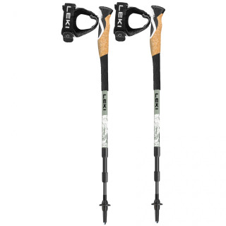 Leki Cross Hike Carbon 100-135 cm trail running bot fehér/fekete