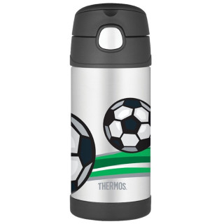 Gyerek termosz Thermos Funtainer - foci fekete