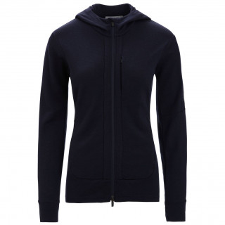 Icebreaker W Quantum III LS Zip Hood női pulóver fekete