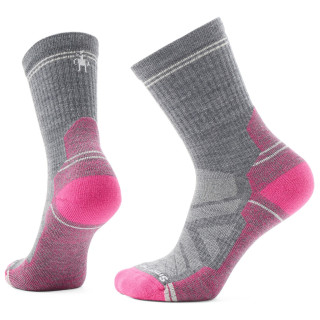 Smartwool W Hike Light Cushion Crew női zokni szürke/rózsaszín power pink