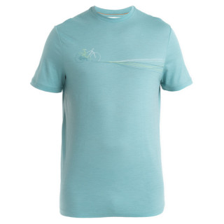 Icebreaker Men Merino 150 Tech Lite III SS Tee Cadence Paths férfi póló világoskék