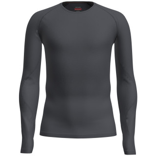 Icebreaker M Mer 260 Zoneknit Seamless LS Crewe férfi funkcionális póló fekete Graphite