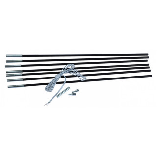 Rockland Tent Poles ROD - 6 x 60 cm szegmens szett fekete