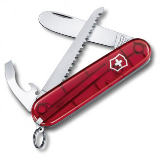 Bicska My first Victorinox áttetsző piros, főrészes áttetsző piros trans red