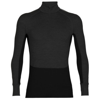 Icebreaker ZoneKnit™ 260 LS Half Zip férfi funkcionális pulóver szürke/fekete