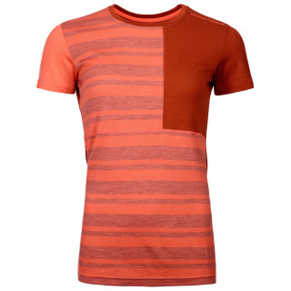 Női funkcionális felső Ortovox W's 185 Rock'N'Wool Short Sleeve narancs