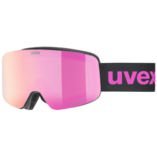 Uvex Pwdr FM síszemüveg fekete/rózsaszín black matt dl/pink-clear