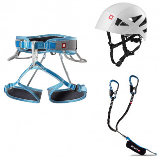 Ocún Via Ferrata Twist Tech Eco Captur Pro Swivel Shard Set ferrata szett kék/szürke