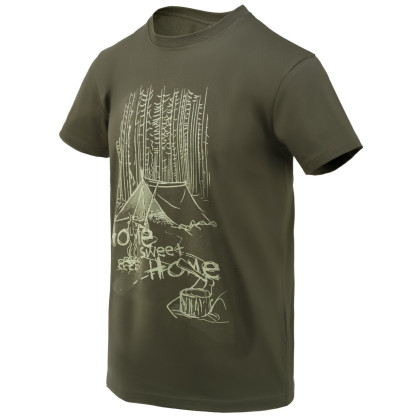 Helikon-Tex T-Shirt (Home Sweet Home) férfi póló zöld Taiga Green