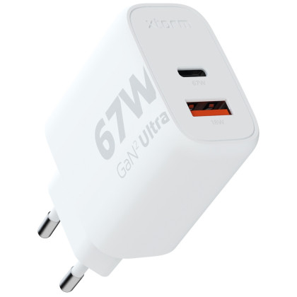 Xtorm 67W GaN2 Ultra Wall Charger töltő fehér white