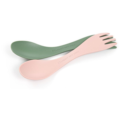 Gyerek evőeszköz Light My Fire Spork Little BIO 2-pack rózsaszín/zöld