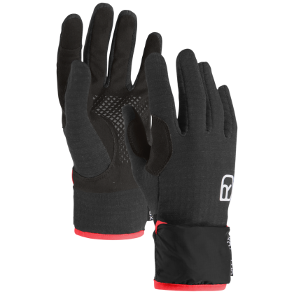 Ortovox Fleece Grid Cover Glove Women's kesztyű fekete Black Raven