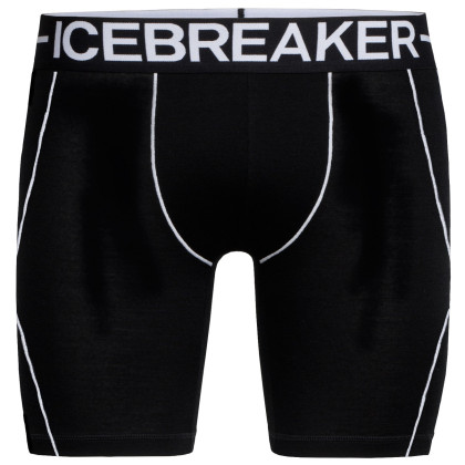 Férfi boxer Icebreaker Mens Anatomica Zone Long Boxers fekete