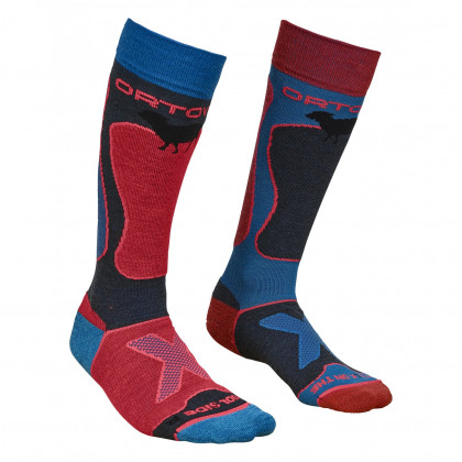 Női zokni Ortovox W's Ski Rock'n'Wool Socdb rózsaszín/kék Night Blue