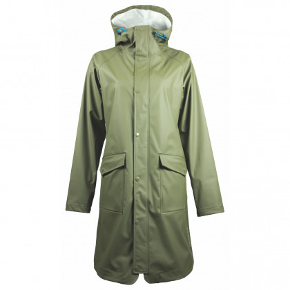 Női kabát Skhoop Ginger Rain Coat zöld olive