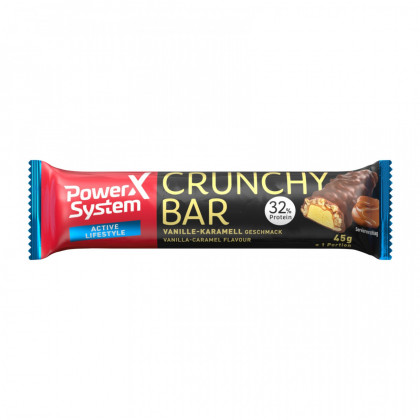 Energiaszelet Jerky Power System Crunchy Bar 32% Vanilla with Crunchy Caramel 45g