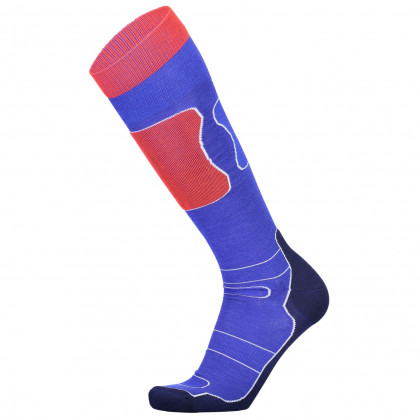 Férfii zokni Mons Royale Pro Lite Tech Sock kék kék Navy / Grey / Bright Red