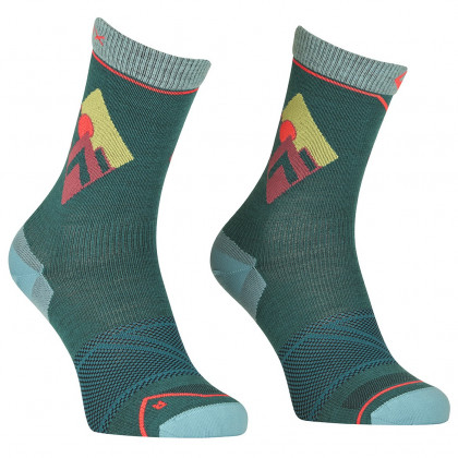 Ortovox Alpine Light Comp Mid Socks W női zokni sötétzöld