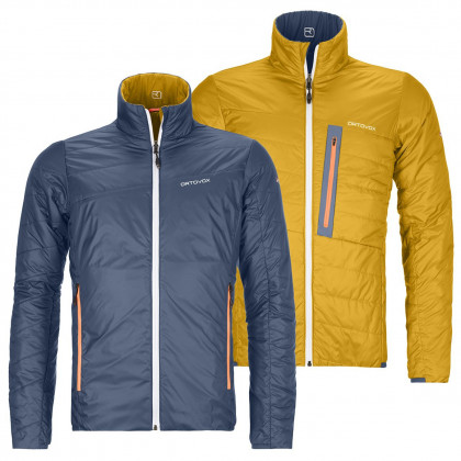 Férfi kabát Ortovox Swisswool Piz Boval Jacket M kék/sárga