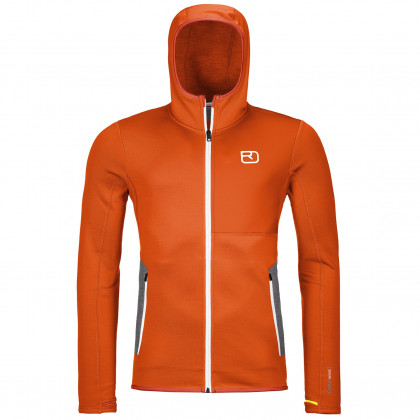 Ortovox Fleece Hoody M férfi pulóver narancs