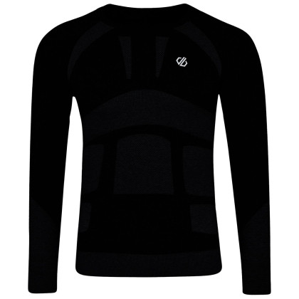 Dare 2b In The ZoneII L/S férfi funkcionális póló fekete Black