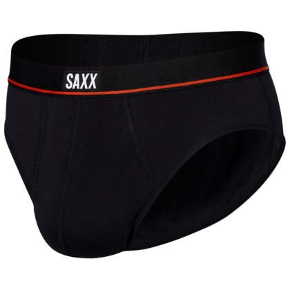 Saxx Non-Stop Stretch Cotton Brief Fly boxeralsó fekete