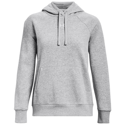 Under Armour Rival Fleece Hoodie női pulóver szürke Mod Gray Light Heather / / White