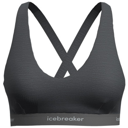 Icebreaker W Mer 125 Cool-Lite Sprite Racerback Bra sport melltartó szürke Gritstone Heather-013