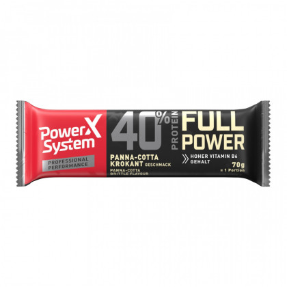Energiaszelet Jerky Power System Professional Protein Bar 40% Panna-Cotta Brittle 70g