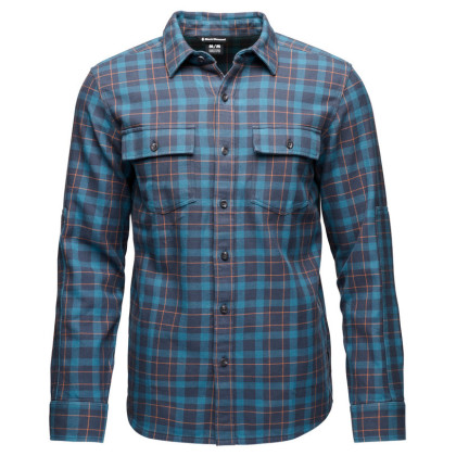 Black Diamond M Project Twill Ls Shirt férfi ing kék Charcoal-Moab Brown (9652)