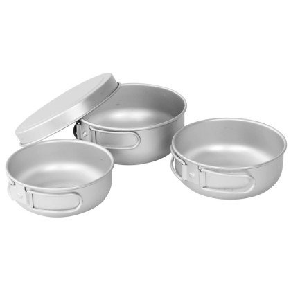 Easy Camp Adventure Ultra Light Cook Set edénykészlet ezüst Silver