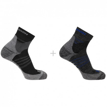 Salomon X Ultra Access Quarter 2-Pack zokni szürke