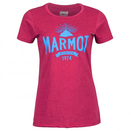 Női póló Marmot Carly Tee SS lila red dahlia