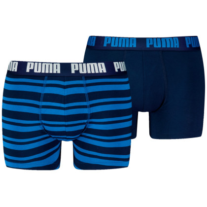 Puma Everyday Striped Boxers 2P férfi boxer kék Blue